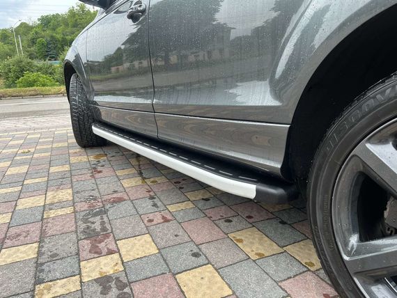 Бокові пороги Fullmond (2 шт., алюміній) для Ауди Q7 2005-2015 рр