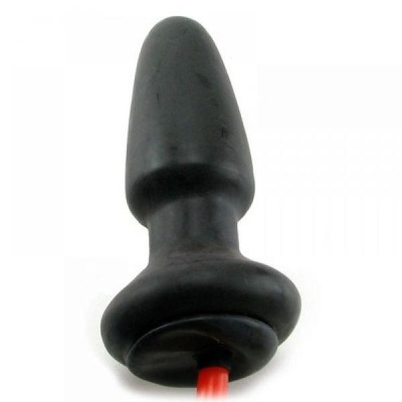 Надувна анальна пробка з грушею та присоскою CalExotics COLT Butt Plug, чорна, 10 × 4 см Sex Aura | Зображення 2