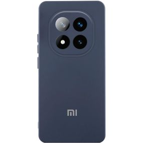 Чохол Silicone Cover Lakshmi Full Camera (AA) with logo для Xiaomi Redmi Note 14 Pro 4G/5G Синій / Midnight blue