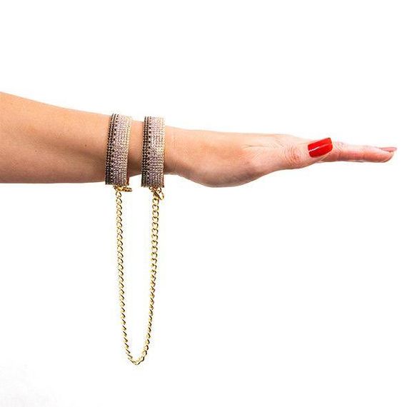 Лакшері наручники-браслети з кристалами Rianne S: Diamond Cuffs, подарункове паковання sexstyle | Зображення 4
