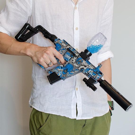 Автомат на гідрогелевих кульках (орбізах) Gel Energy Graffiti Blue | Зображення 2