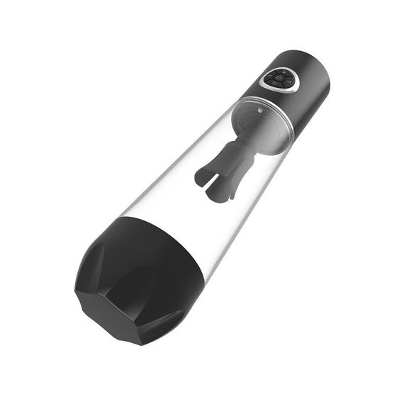 Автоматична вакуумна помпа Men Powerup Luxury Pump з вібромасажем Sex Aura | Зображення 5