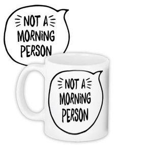 Чашка з принтом Not a morning person 330 мл (KR_18J033)