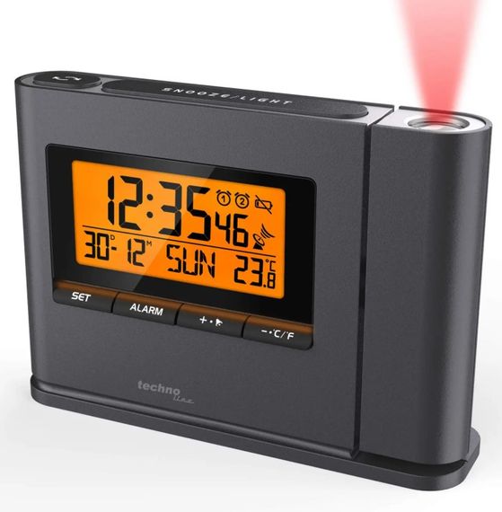 Годинник проекційний Technoline WT519 Anthracite (WT519)