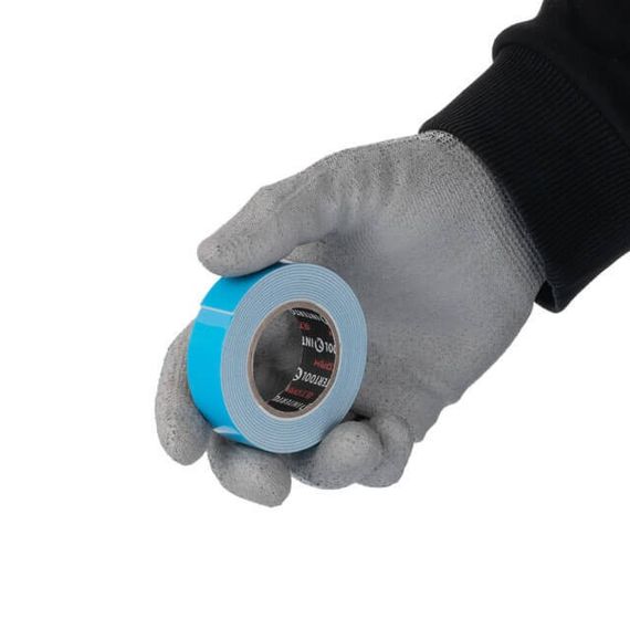 Стрічка клейка двостороння PROF FIX 2 м, 19*1 мм, біла, спінений поліетилен, STORM INTERTOOL KT-0821 | Зображення 2