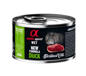 Корм Alpha Spirit Duck Sterilized Cat вологий з качкою для стерилізованих котів 200 гр