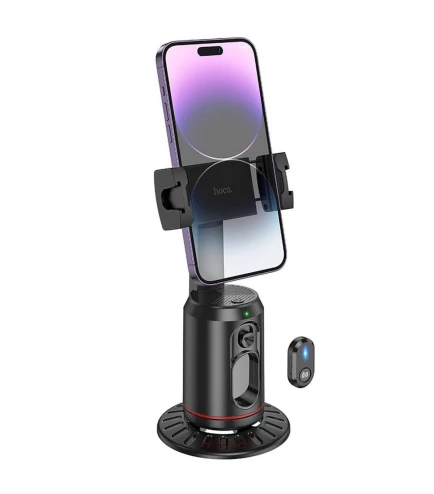 Смарт штатив з автоматичним відстеженням HOCO K23 Lotus smart PTZ 1200mAh пульт BT5.2 Black | Зображення 3