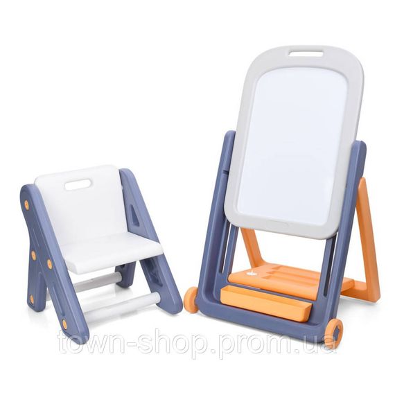Детский мольберт 2 в 1 QC-BB03 со стульчиком