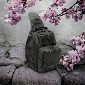 Качественная тактическая сумка, укрепленная мужская сумка рюкзак тактическая слинг. OE-999 Цвет: черный