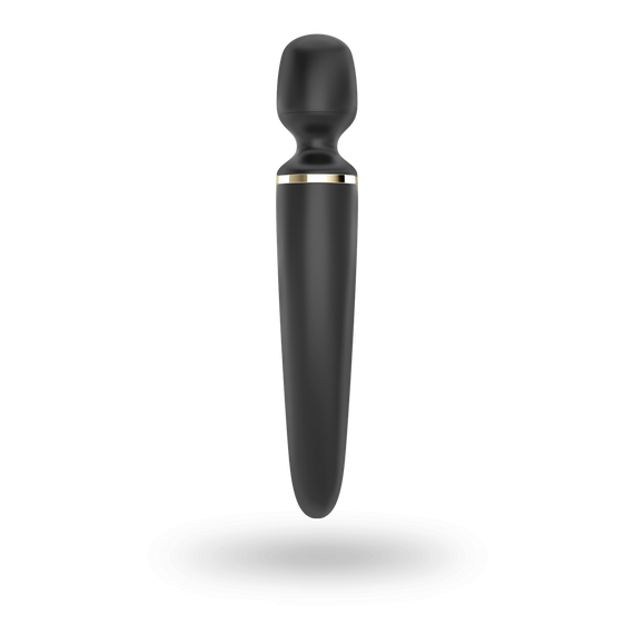 Вібромасажер Satisfyer Wand-er Woman (Black/Gold), водонепроникний, потужний, розмір XXL Sex Aura | Зображення 3