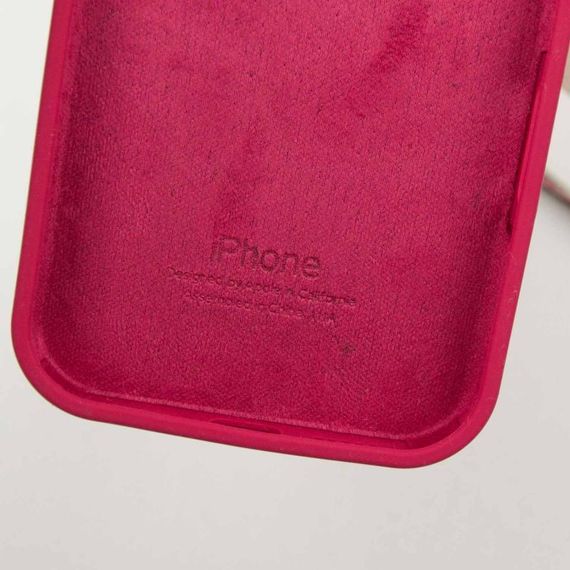 Чохол Silicone Case Full Protective (AA) для Apple iPhone 16 Pro Max (6.9") Червоний / Rose Red | Зображення 7