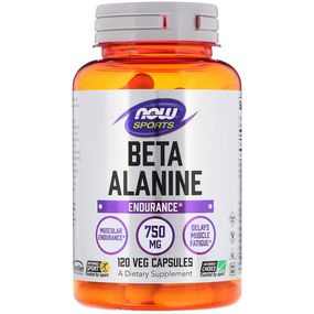 Бета аланін NOW Foods Beta-Alanine, Endurance 750 mg 120 Veg Caps