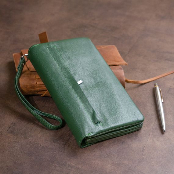 Клатч из кожи женский ST Leather 19320 Зеленый | Зображення 6