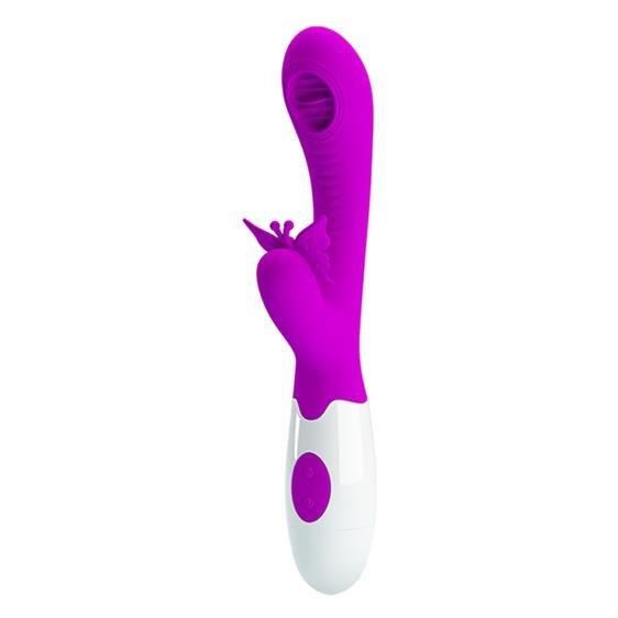 Вібратор - Pretty Love Moth Clitoris Vibrator Purple Sex Aura | Зображення 2