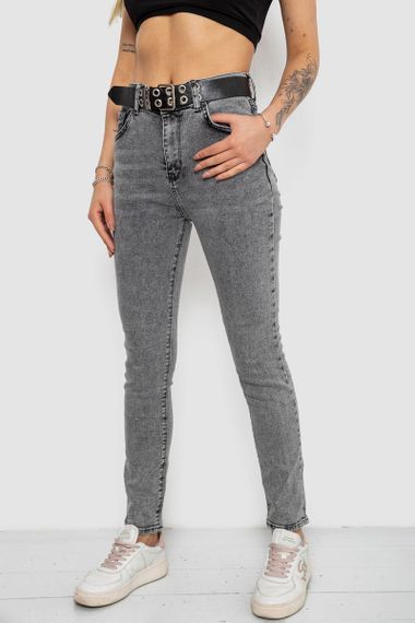 Джинси жіночі Skinny Американки, колір сірий, 244R00970 | Зображення 2