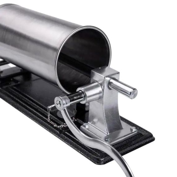 Шприц для ковбаси ручний 3 л горизонтальний ковбасний шприц з нержавійки для фаршу 4 насадки 16788-4 | Зображення 6