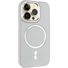 Кожаный чехол SnapCase with MagSafe для Apple iPhone 15 Pro (6.1") Grey