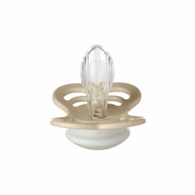 Соска пустушка BIBS Supreme Silicone Symmetrical (симетрична) 0-6 міс – Vanilla GLOW (світиться в темряві)