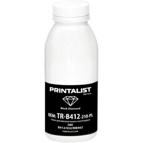 Тонер OKI B412/432/MB462, 210г Black Printalist (TR-B412-210-PL)