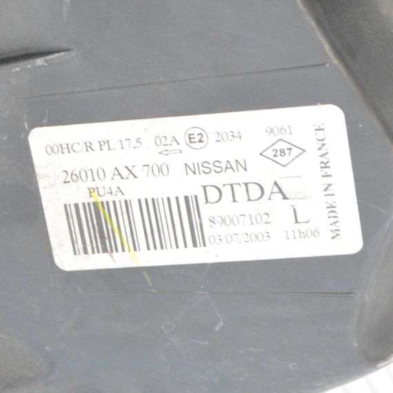 Фара ліва Nissan Micra K12 2003-2010 Фара передня ліва Ніссан Мікра К12 26010AX700 | Зображення 6