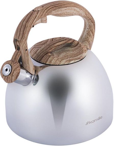 Чайник Kamille Whistling Kettle 2.7л з нержавіючої сталі сатин зі свистком