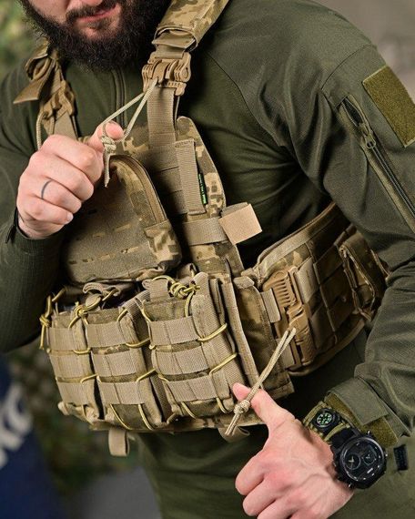Плитоноска 4 точки скидання 7.62 піксель   ПП4631 | Зображення 5