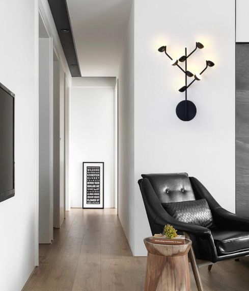 Бра LED 27018 Чорний 50х9х40 см.