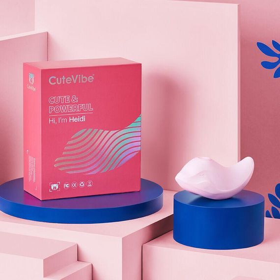 Вібратор та вакуумний стимулятор CuteVibe Heidi Pink: Подвійна кліторальна насолода 2-в-1, рожевий | Зображення 5