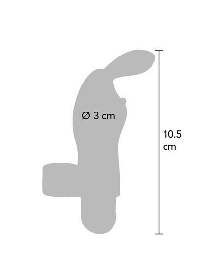 Вібратор на палець для клітора у вигляді кролика Toy Joy Bunny Pleaser Rechargeable рожевий Sex Aura | Зображення 5