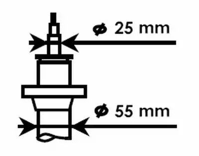 Амортизатор VAG передній (газ-олія), KAYABA (335808) Excel-G (1T0413031AS) | Зображення 3