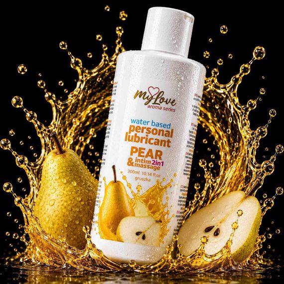2в1 лубрикант та масажний гель - MyLove Aroma Series Intim&Massage Pear, 300 мл Sex Aura | Зображення 1