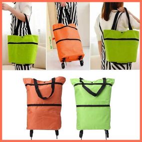 Складная сумка-тележка для покупок с колесами