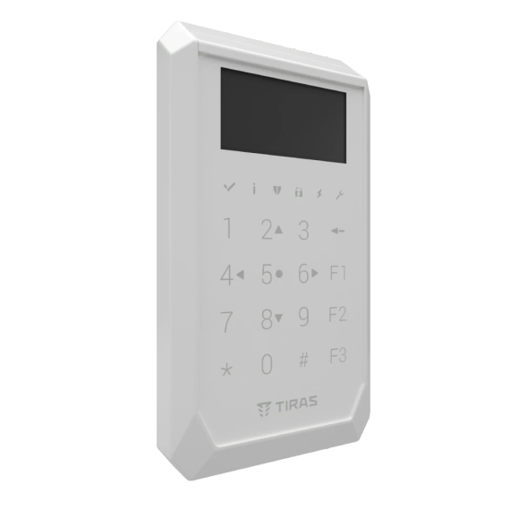 Tiras K-PAD OLED+ white Сенсорна OLED клавіатура Тірас - Управління охороною | Зображення 3