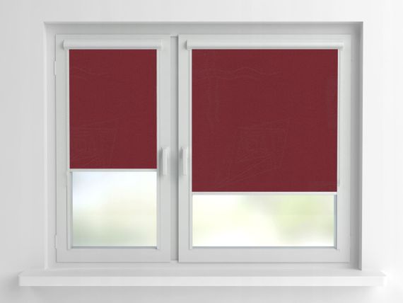 Рулонная штора Rolets Икеа 2-1807-1600 160x170 см закрытого типа Бордовая