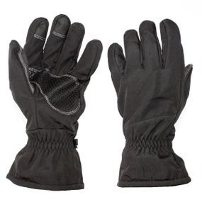 Рукавиці зимові тактичні UAD PERUN SoftShell 3 шари сенсорні Чорні XL