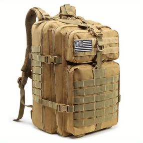 Тактичний армійський рюкзак 1000D об'єм 50.01 л, MOLLE-сітка, амортизаційні плечові ремені