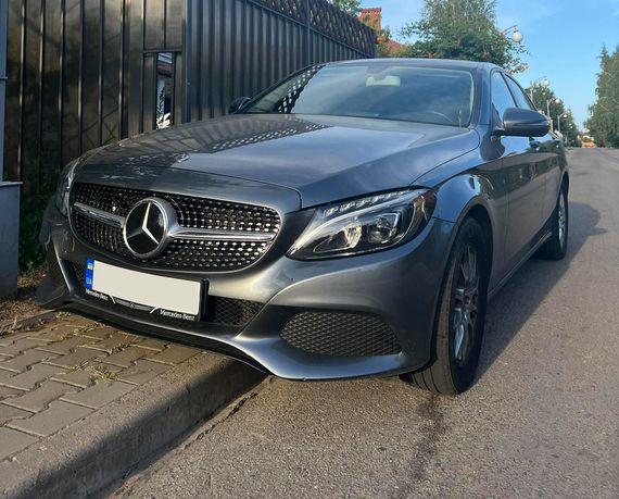 Передня решітка Diamond Silver 2014-2018, без камери для Mercedes C-сlass W205 рр | Зображення 4