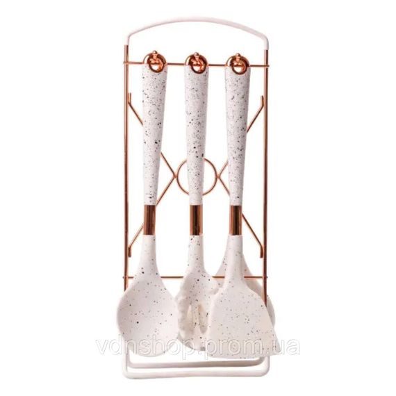 Набор кухонных принадлежностей на подставке 6 штук кухонные аксессуары Гранит YRUR7