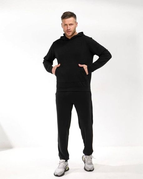 Мужской спортивный костюм SOLINNA Mod 105, комплект худые + брюки,  46–60 Черный, 54–56 | Зображення 5