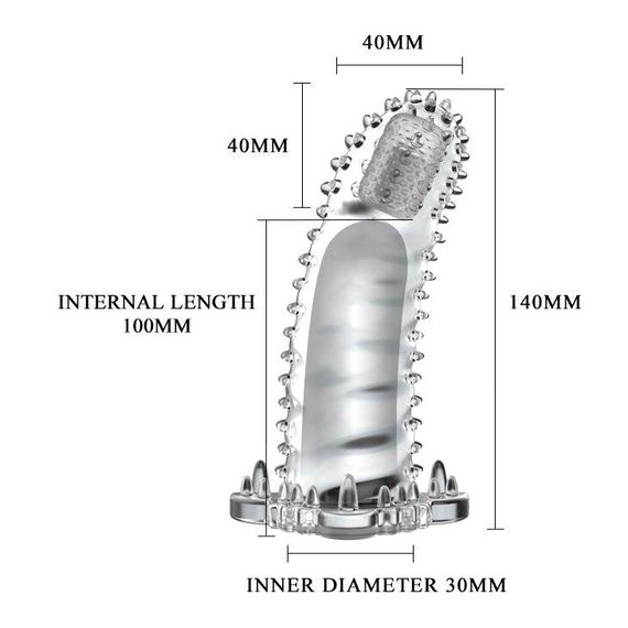 Насадка с вибрацией "Brave man" BI-026202A sexstyle | Зображення 5