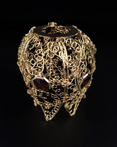 Плафон патрон E27 222-gd 8х11х14 см золотистий | Зображення 2