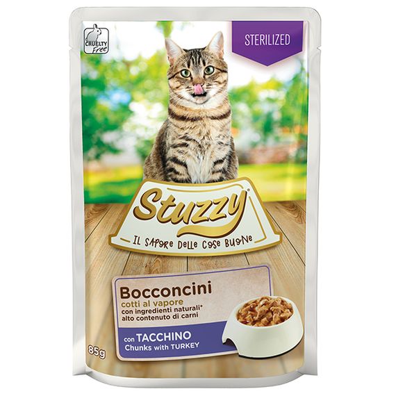 Корм Stuzzy Cat Sterilized Turkey вологий з індичкою для стерилізованих котів 85 гр