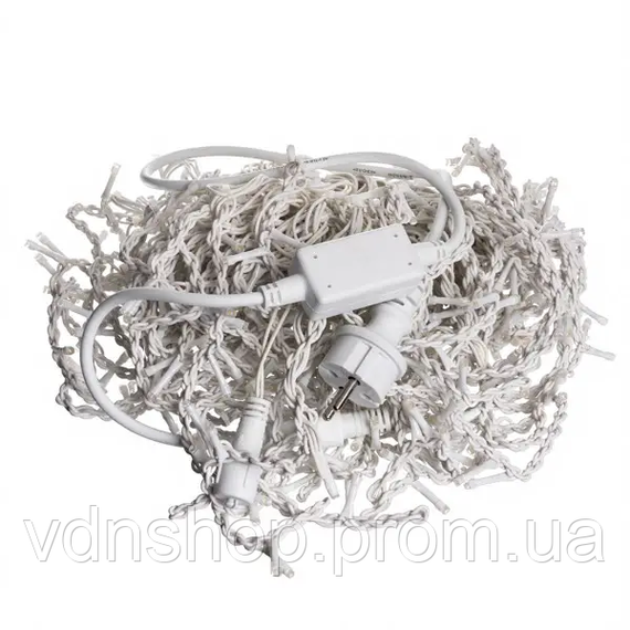 Вулична гірлянда Бахрома 25 м 405 LED гірлянда штора білий провід Жовтий 25MWY | Зображення 2