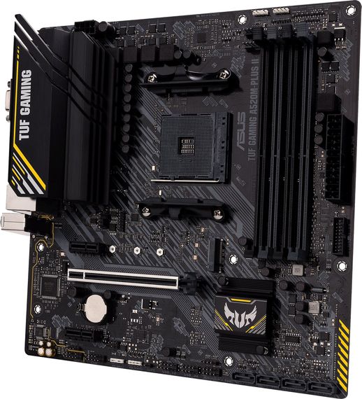 Материнcька плата ASUS TUF GAMING A520M-PLUS II sAM4 A520 4xDDR4 HDMI DVI D-Sub mATX 90MB17G0-M0EAY0 | Зображення 7