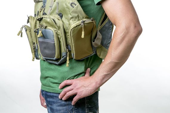 Жилет Tramp Angler рибальський розвантажувальний олива, Зелений S/M | Зображення 5
