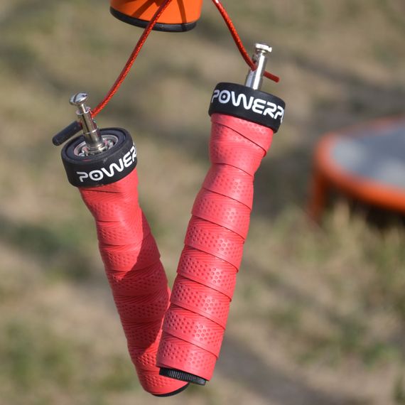 Скакалка швидкісна на підшипниках PowerPlay 4208 Fitness Jump Rope Червона (3m.) | Зображення 4