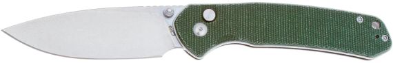Ніж CJRB Large Pyrite Micarta OD Green
