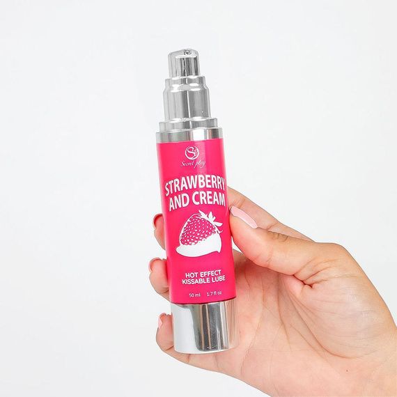Лубрикант - Secret Play Strawberry & Cream, 50 мл | Зображення 1