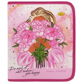 Папка для тетрадей на молнии "Do more of what makes you happy" АП-1001-1