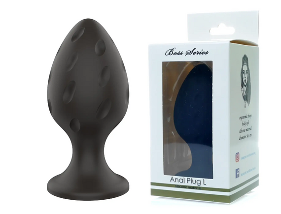 Анальній силіконовий плаг Boss Series — Silicone Anal Plug L 4,4 cm Sex Aura